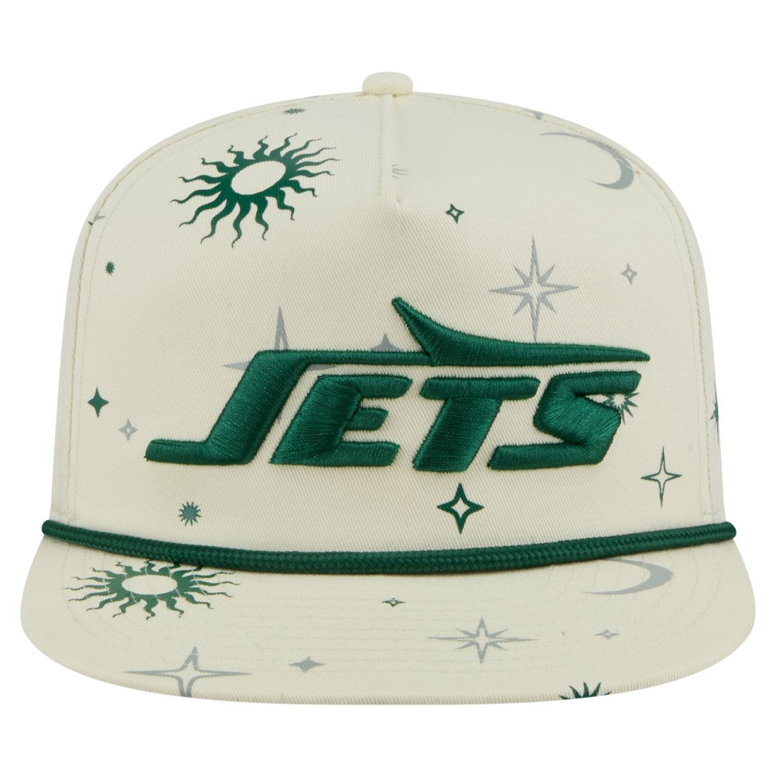 New York Jets New Era Celestial Golfer Snapback Hat - Cream outlet