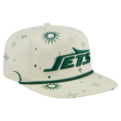 New York Jets New Era Celestial Golfer Snapback Hat - Cream outlet