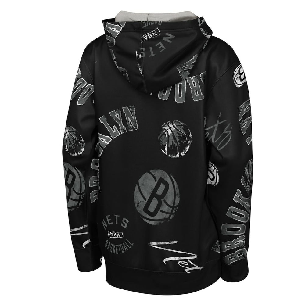 Brooklyn Nets Outerstuff Youth Moving Violation Hoodie - Black online