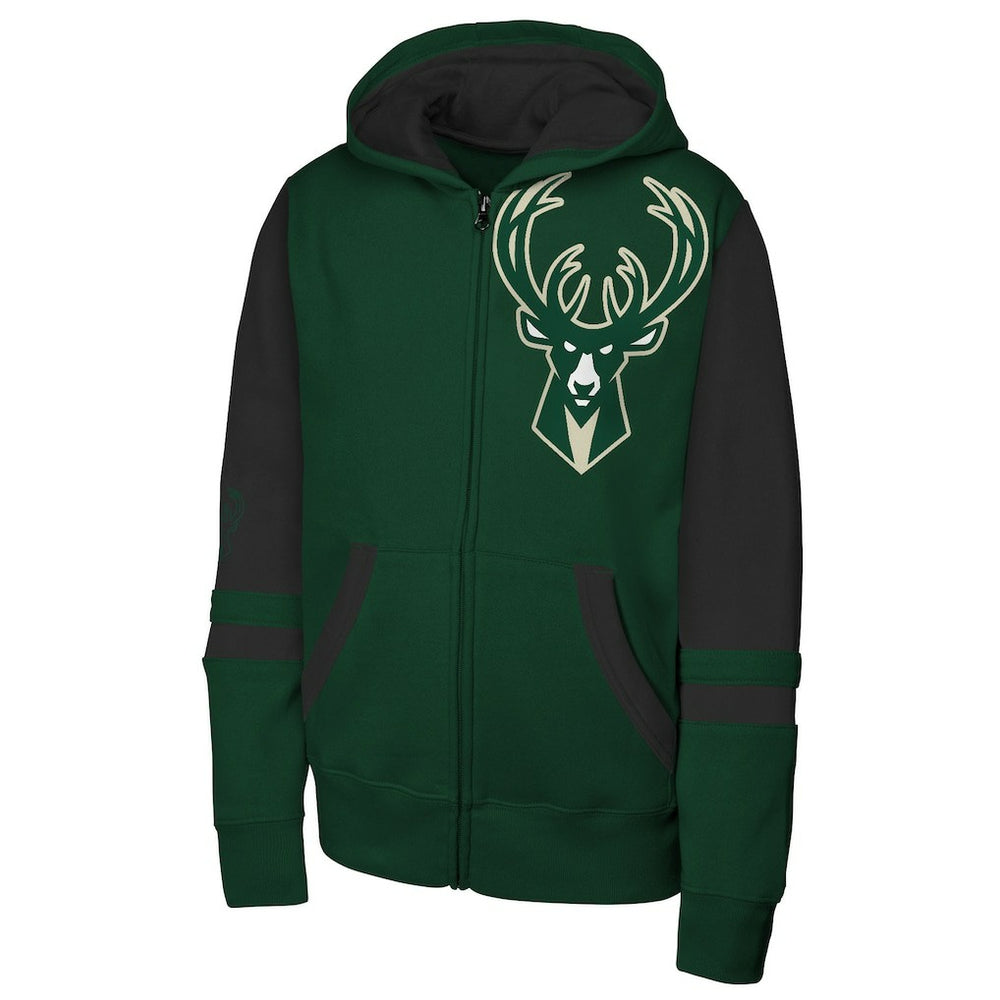 Milwaukee Bucks Outerstuff Youth Straight to the League Full-Zip Hoodie - Hunter Green online