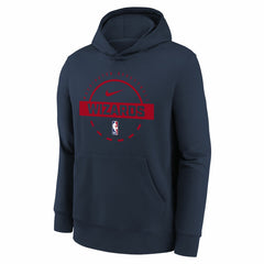 Washington Wizards Youth 2025/26 Club Fleece Practice Hoodie - Navy sale
