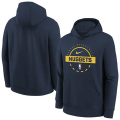 Denver Nuggets Youth 2025/26 Club Fleece Practice Hoodie sale - Navy for sale