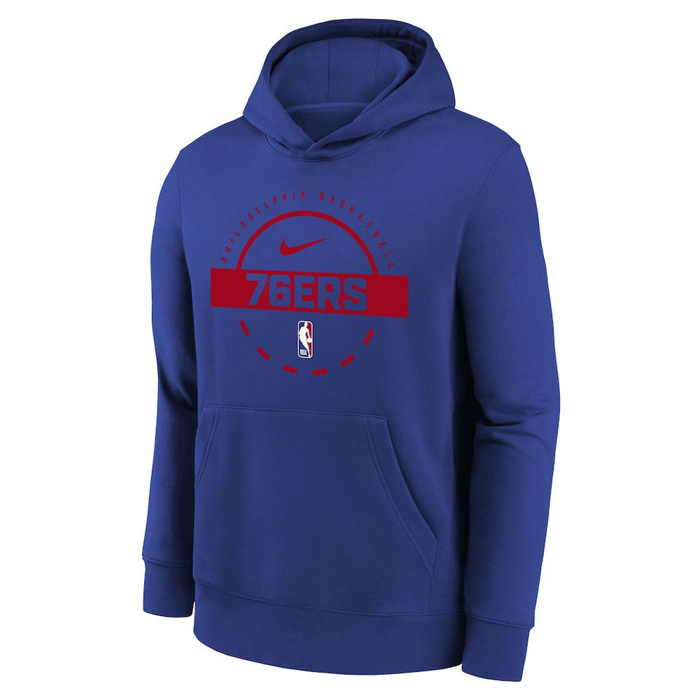 Philadelphia 76ers Youth 2025/26 Club Fleece Practice Hoodie - Royal cheap
