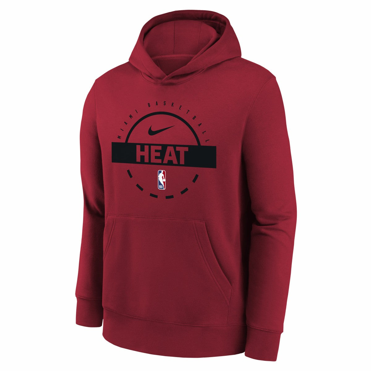 Miami Heat Youth 2025/26 Club Fleece Practice Hoodie - Red for sale