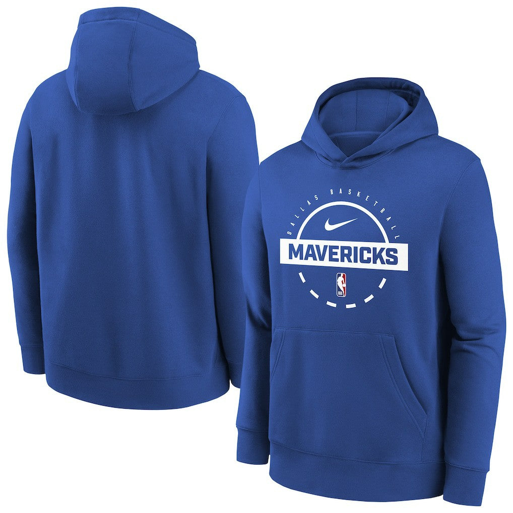 Dallas Mavericks Youth 2025/26 Club Fleece Practice Hoodie sale - Blue cheap