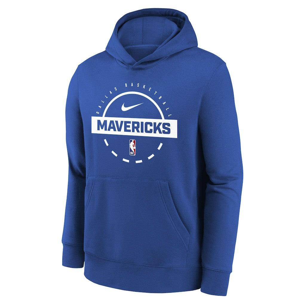 Dallas Mavericks Youth 2025/26 Club Fleece Practice Hoodie sale - Blue cheap