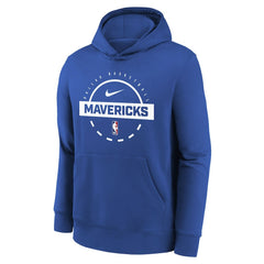 Dallas Mavericks Youth 2025/26 Club Fleece Practice Hoodie sale - Blue cheap
