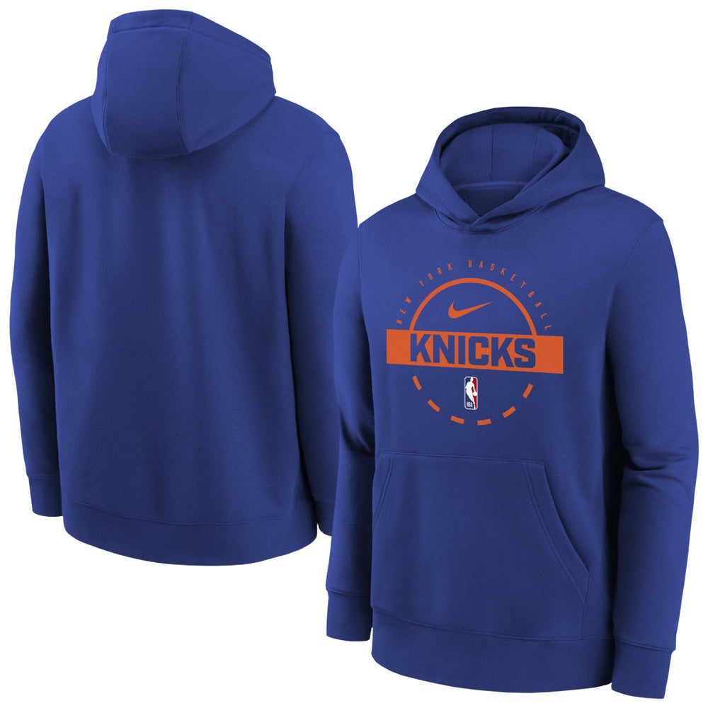 New York Knicks Youth 2025/26 Club Fleece Practice Hoodie - Blue on sale