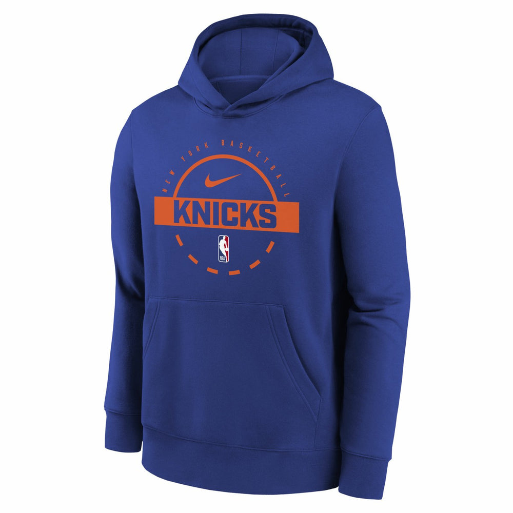 New York Knicks Youth 2025/26 Club Fleece Practice Hoodie - Blue on sale