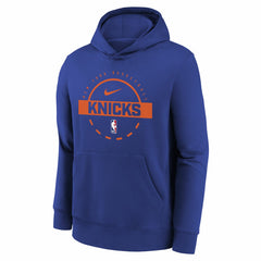 New York Knicks Youth 2025/26 Club Fleece Practice Hoodie - Blue on sale