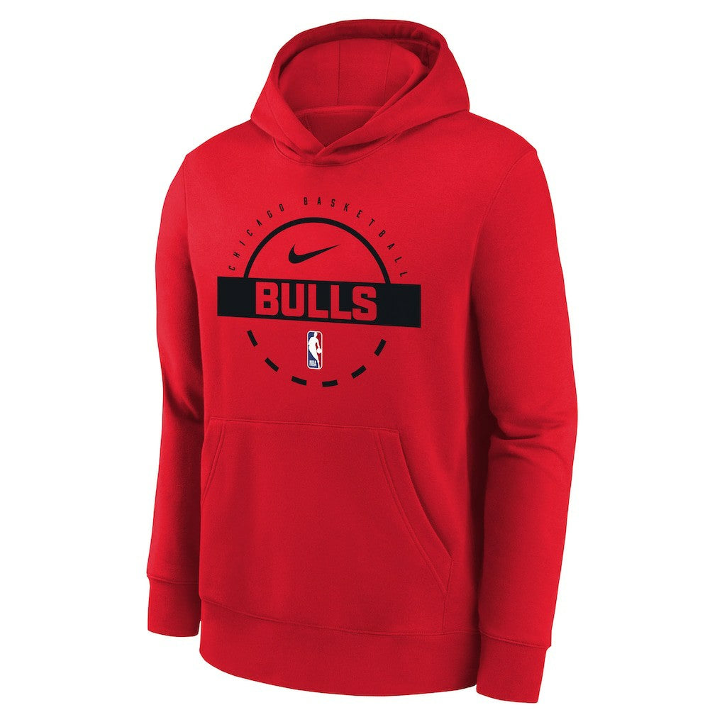 Chicago Bulls Youth 2025/26 Club Fleece Practice Hoodie - Red discount