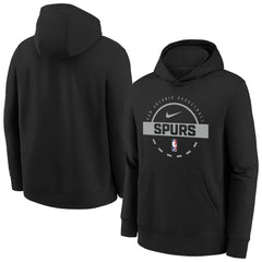 San Antonio Spurs Youth 2025/26 Club Fleece Practice Hoodie - Black discount