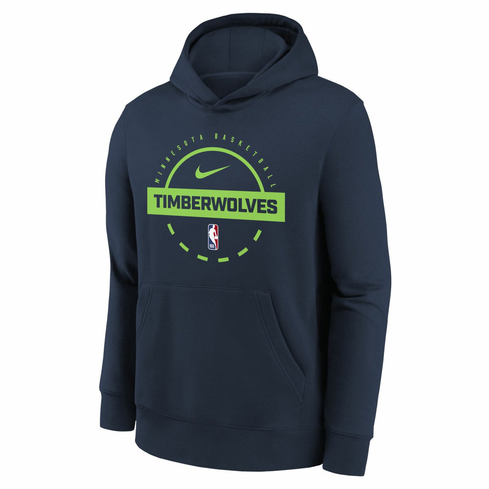 Minnesota Timberwolves Youth 2025/26 Club Fleece Practice Hoodie - Navy outlet