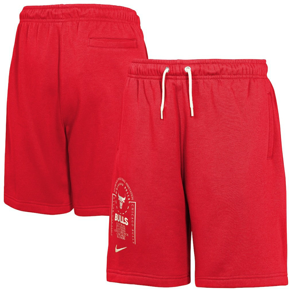 Chicago Bulls Youth Courtside Club Fleece Shorts - Red cheap