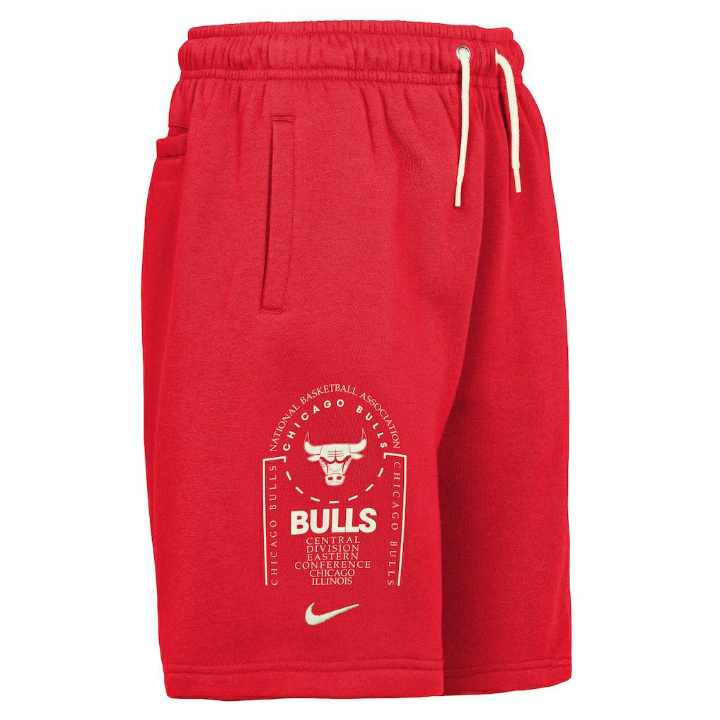 Chicago Bulls Youth Courtside Club Fleece Shorts - Red cheap