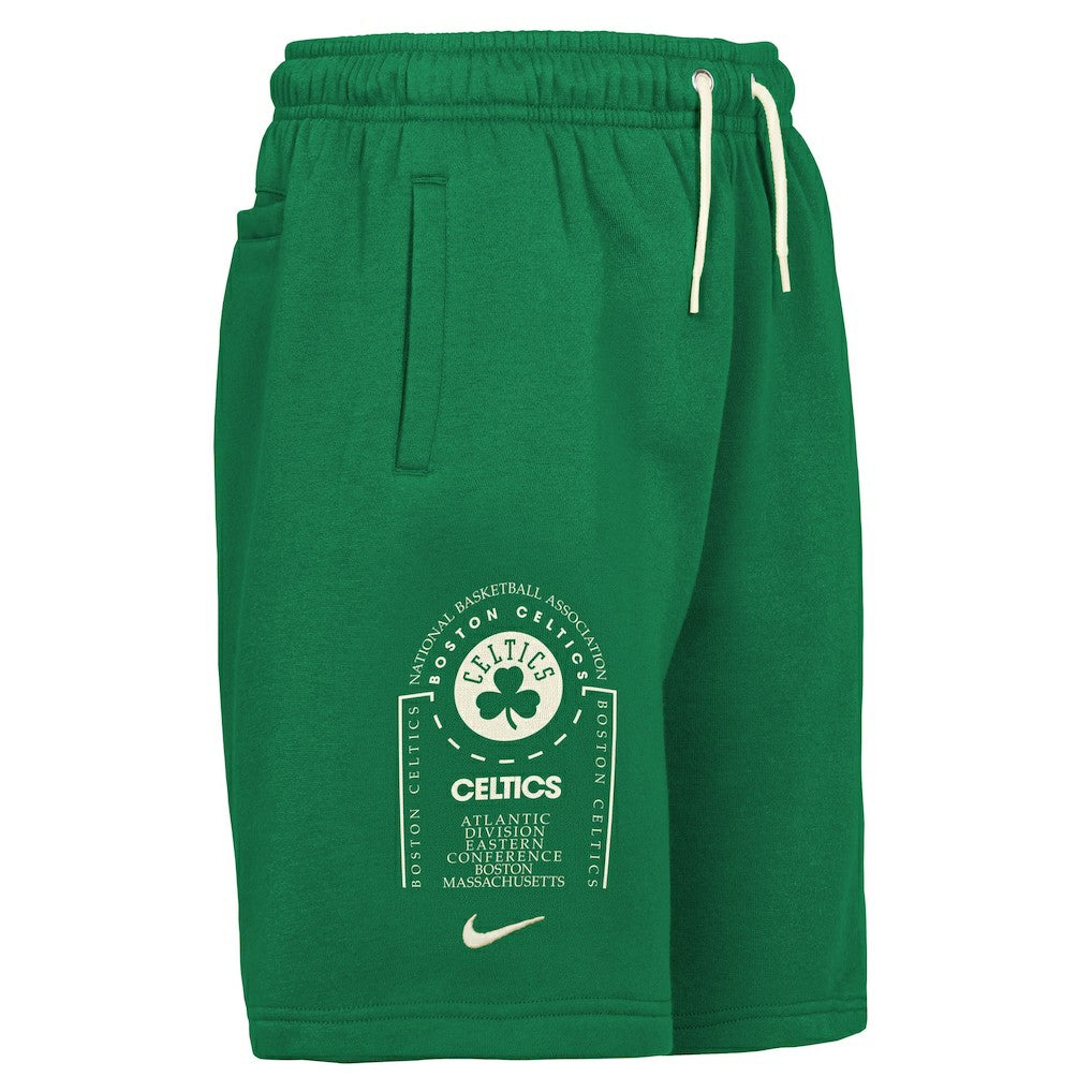 Boston Celtics Youth Courtside Club Fleece Shorts - Kelly Green on sale