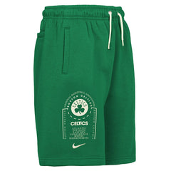 Boston Celtics Youth Courtside Club Fleece Shorts - Kelly Green on sale
