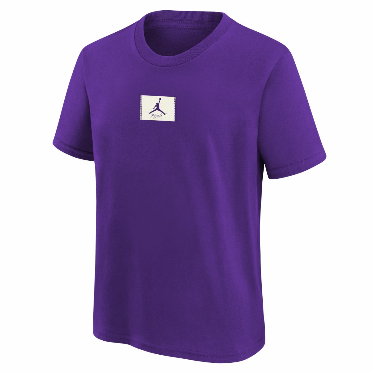 Los Angeles Lakers Jordan Brand Youth Courtside Statement 85 T-Shirt - Purple discount