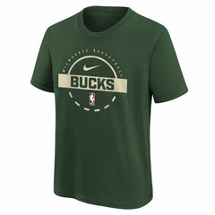 Milwaukee Bucks Youth Practice T-Shirt - Hunter Green shop