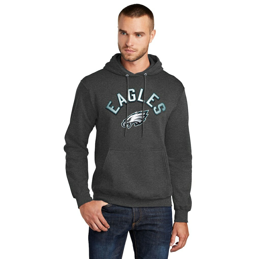 Philadelphia Eagles Starter Arch Over Logo Pullover Hoodie - Charcoal online