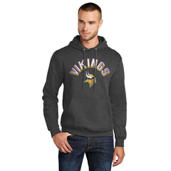 Minnesota Vikings Starter Arch Over Logo Pullover Hoodie - Charcoal for sale