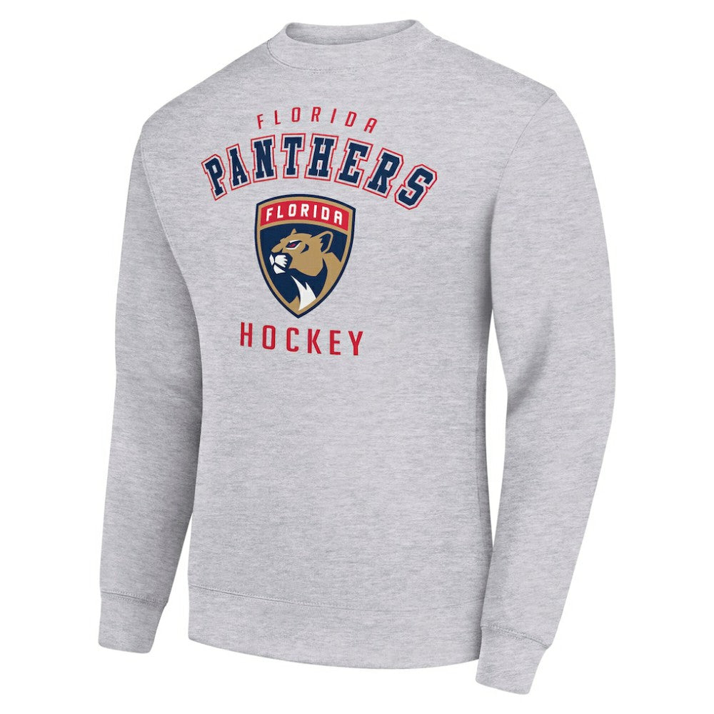 Florida Panthers Men's Starter Team Logo Fleece Pullover Sweatshirt - Heather Gray Sweatshirts