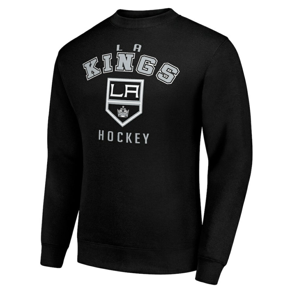 Los Angeles Kings Men's Starter Team Logo Fleece Pullover Sweatshirt - Black Sweatshirts