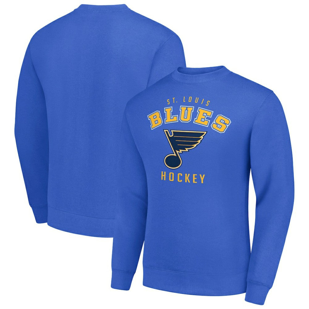 St. Louis Blues Men's Starter Team Logo Fleece Pullover Sweatshirt - Blue Sweatshirts