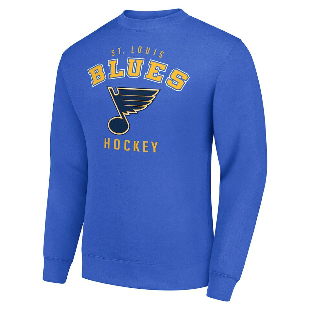 St. Louis Blues Men's Starter Team Logo Fleece Pullover Sweatshirt - Blue Sweatshirts