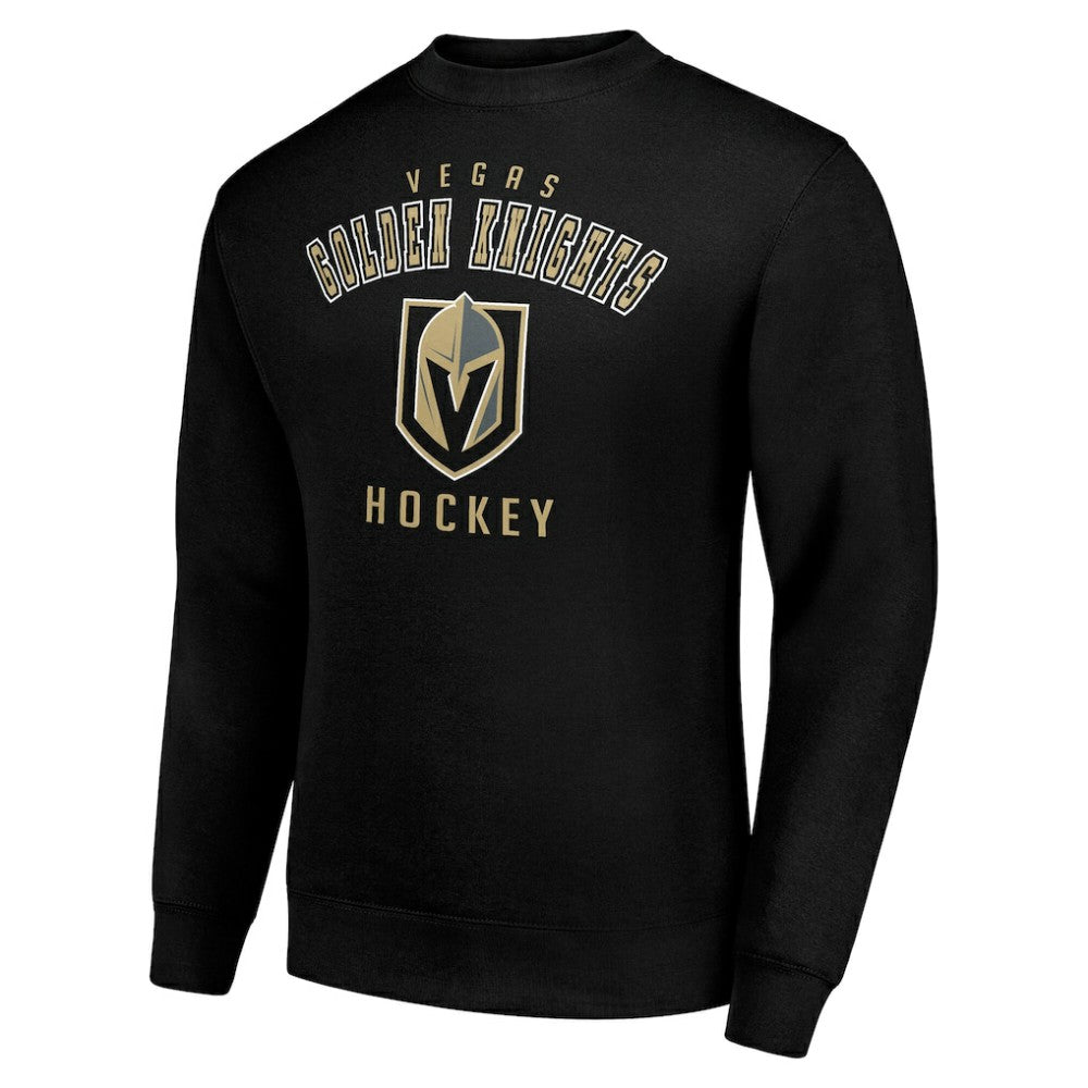 Vegas Golden Knights Men's Starter Team Logo Fleece Pullover Sweatshirt - Black Sweatshirts
