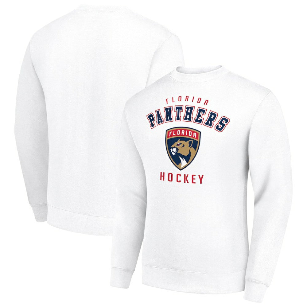 Florida Panthers Men's Starter Team Logo Fleece Pullover Sweatshirt - White Sweatshirts