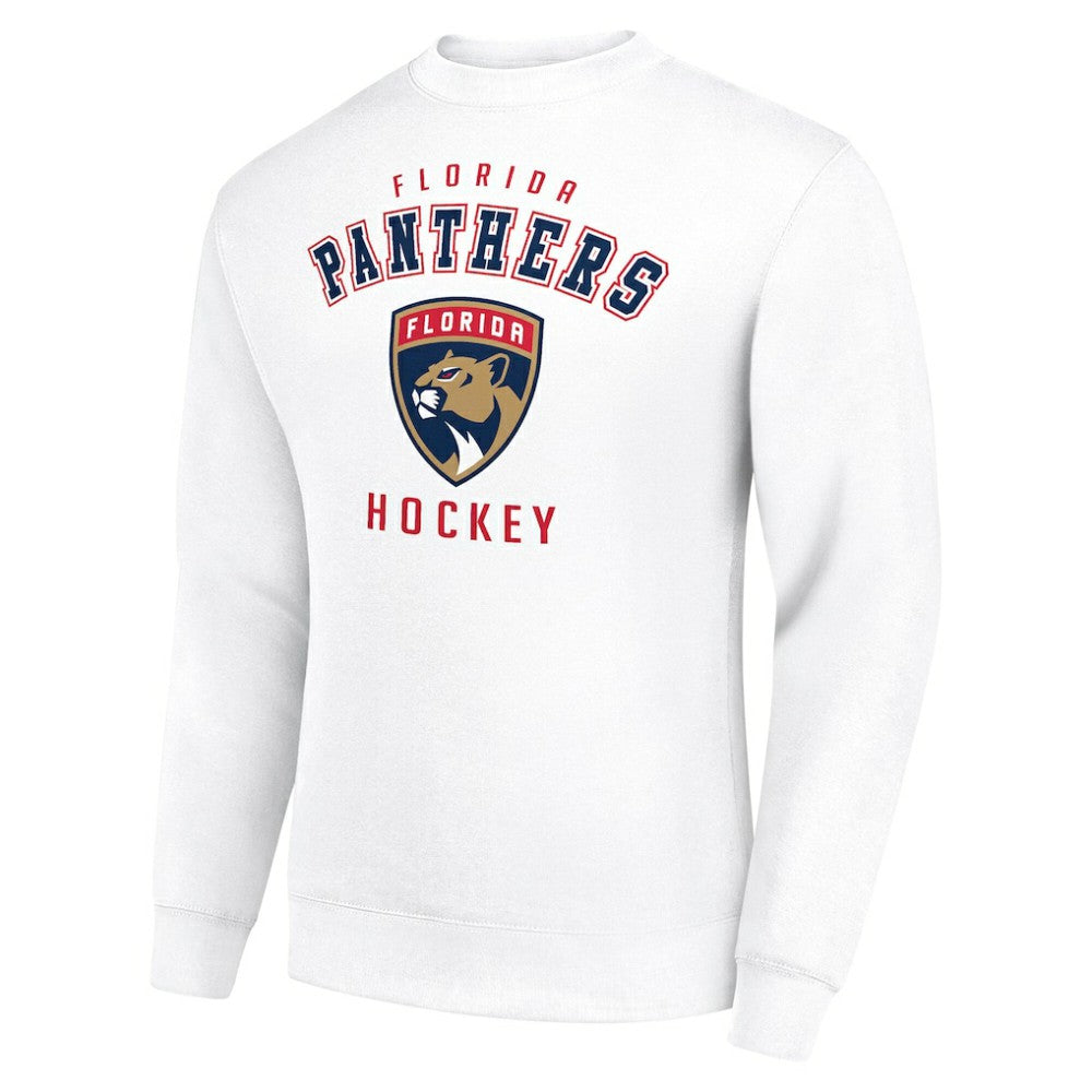 Florida Panthers Men's Starter Team Logo Fleece Pullover Sweatshirt - White Sweatshirts