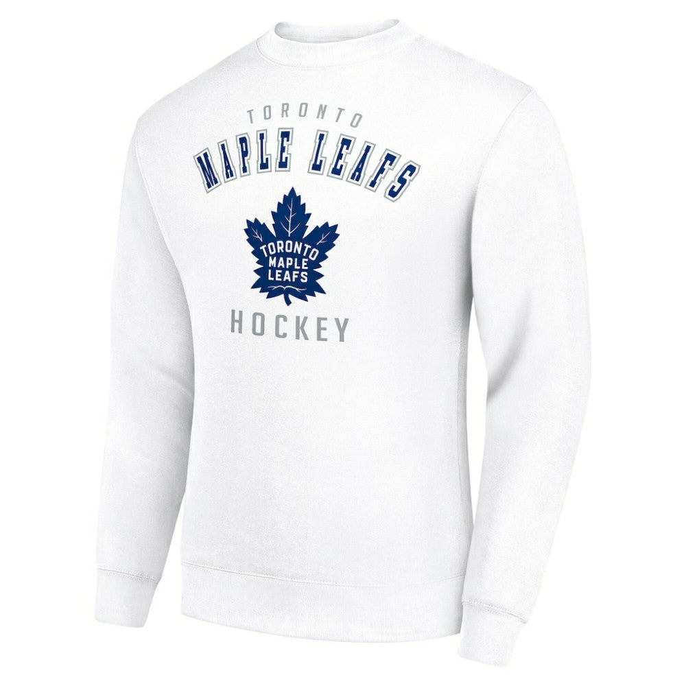 Toronto Maple Leafs Men's Starter Team Logo Fleece Pullover Sweatshirt - White Sweatshirts