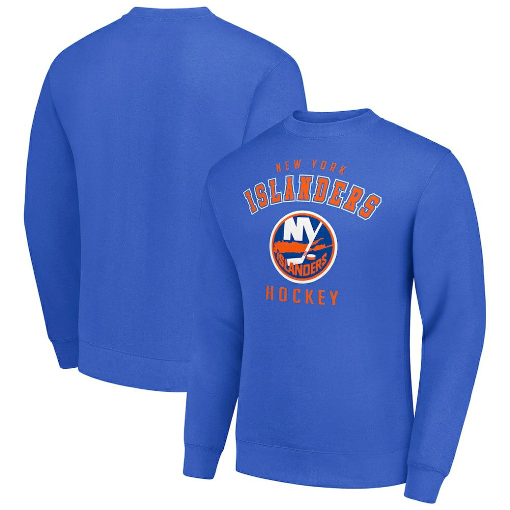 New York Islanders Men's Starter Team Logo Fleece Pullover Sweatshirt - Royal Sweatshirts