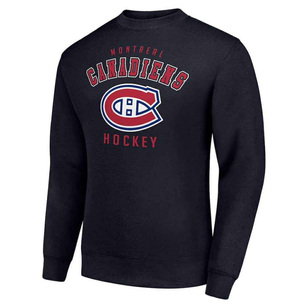 Montreal Canadiens Men's Starter Team Logo Fleece Pullover Sweatshirt - Navy Sweatshirts