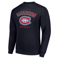 Montreal Canadiens Men's Starter Team Logo Fleece Pullover Sweatshirt - Navy Sweatshirts