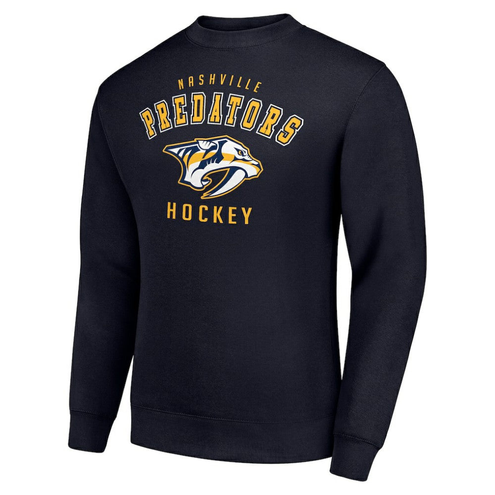 Nashville Predators Men's Starter Team Logo Fleece Pullover Sweatshirt - Navy Sweatshirts