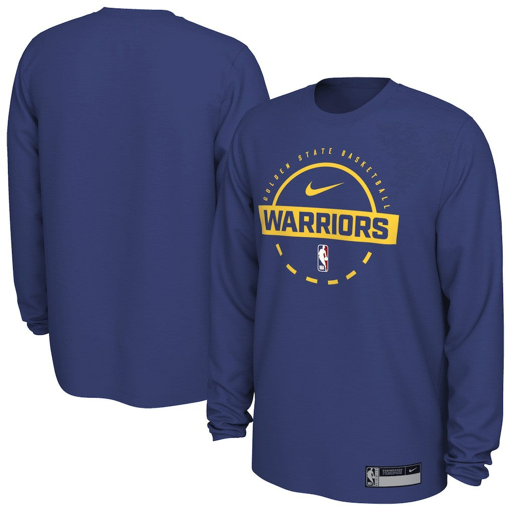 Golden State Warriors 2025/26 On-Court Flare Dri-FIT Practice Long Sleeve Tri-Blend T-Shirt sale - Royal for sale