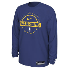 Golden State Warriors 2025/26 On-Court Flare Dri-FIT Practice Long Sleeve Tri-Blend T-Shirt sale - Royal for sale