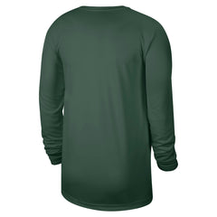 Milwaukee Bucks 2025/26 On-Court Flare Dri-FIT Practice Long Sleeve Tri-Blend T-Shirt - Hunter Green on sale