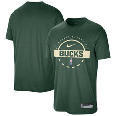 Milwaukee Bucks 2025/26 On-Court Flare Performance Practice T-Shirt - Hunter Green online