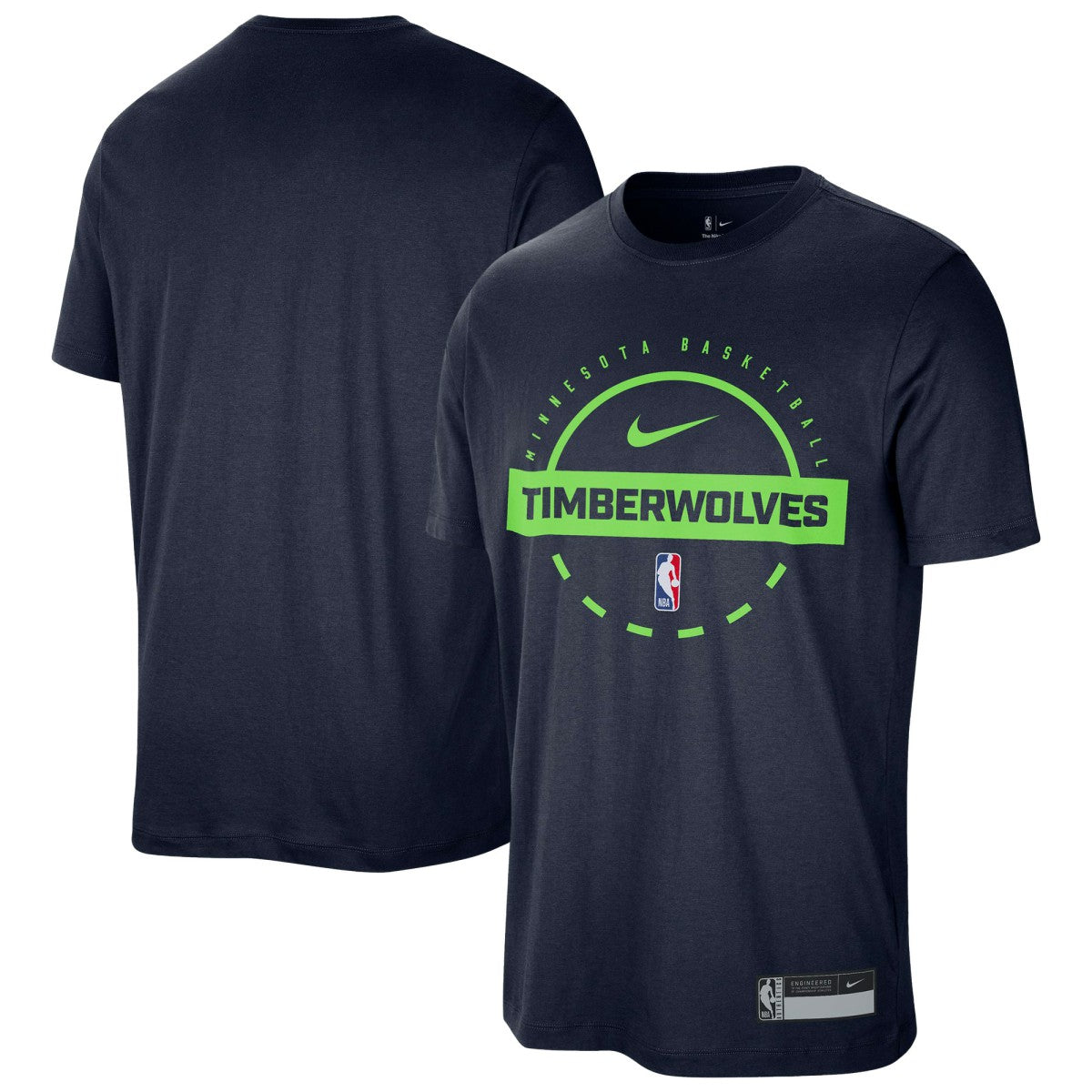 Minnesota Timberwolves 2025/26 On-Court Flare Performance Practice T-Shirt - Navy on sale