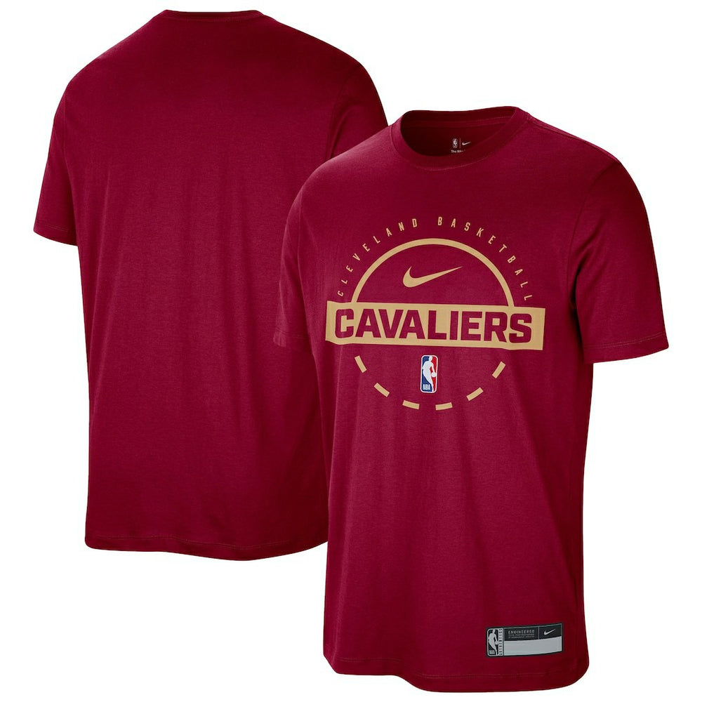Cleveland Cavaliers 2025/26 On-Court Flare Dri-FIT Tri-Blend Practice T-Shirt sale - Wine for sale