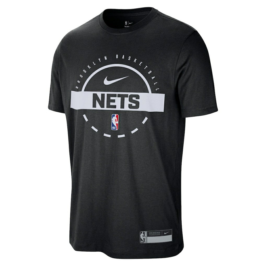 Brooklyn Nets 2025/26 On-Court Flare Performance Practice T-Shirt - Black discount