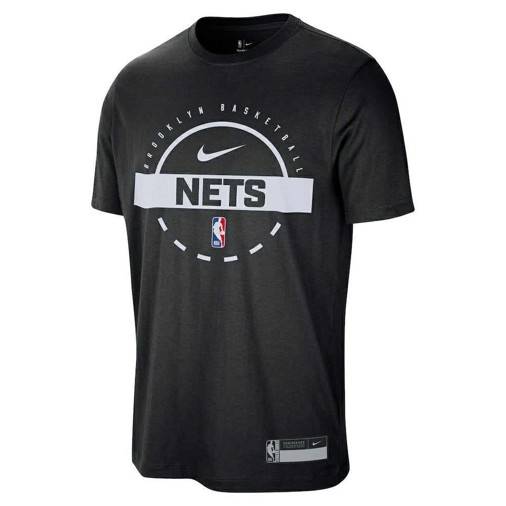 Brooklyn Nets 2025/26 On-Court Flare Performance Practice T-Shirt - Black discount