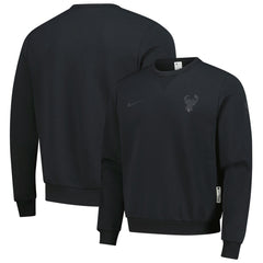Milwaukee Bucks Authentic Standard Issue Travel Dri-FIT Sweatshirt - Black shop