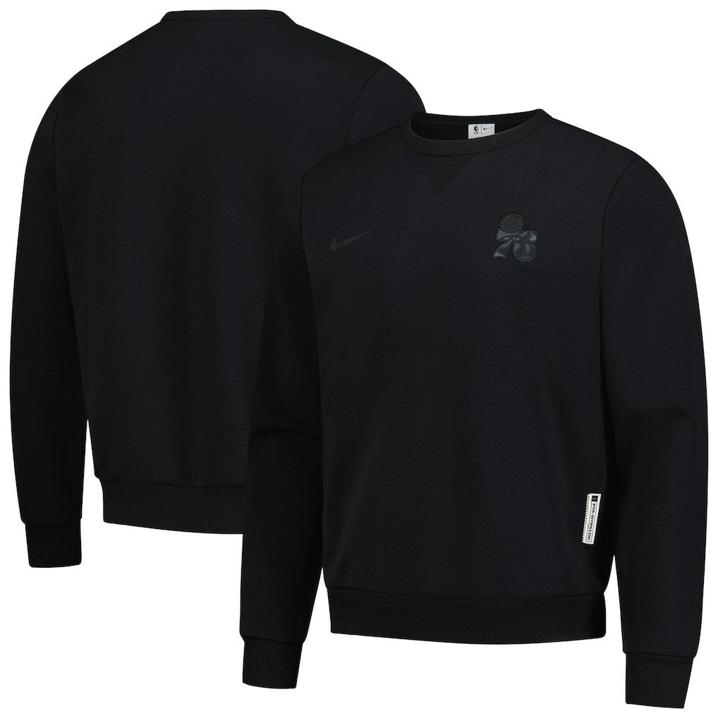 Philadelphia 76ers Authentic Standard Issue Travel Dri-FIT Sweatshirt - Black on sale