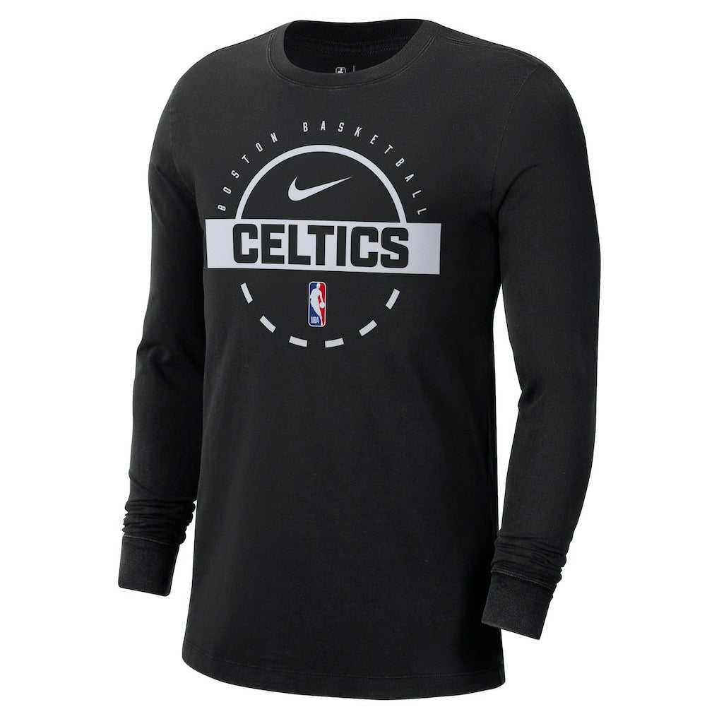 Boston Celtics Authentic Long Sleeve Practice T-Shirt - Black outlet