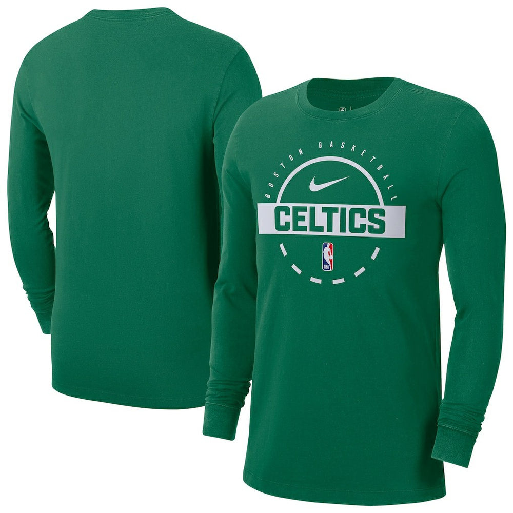 Boston Celtics Authentic Long Sleeve Practice T-Shirt - Kelly Green outlet