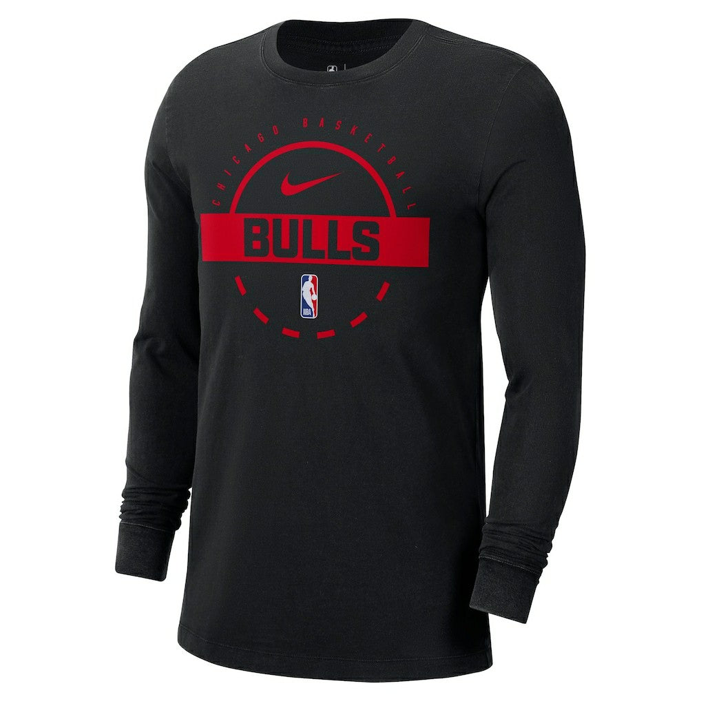 Chicago Bulls Authentic Long Sleeve Practice T-Shirt sale - Black cheap